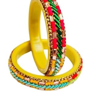 Vibrant Elegance Colorful Sequin Kada Bracelet